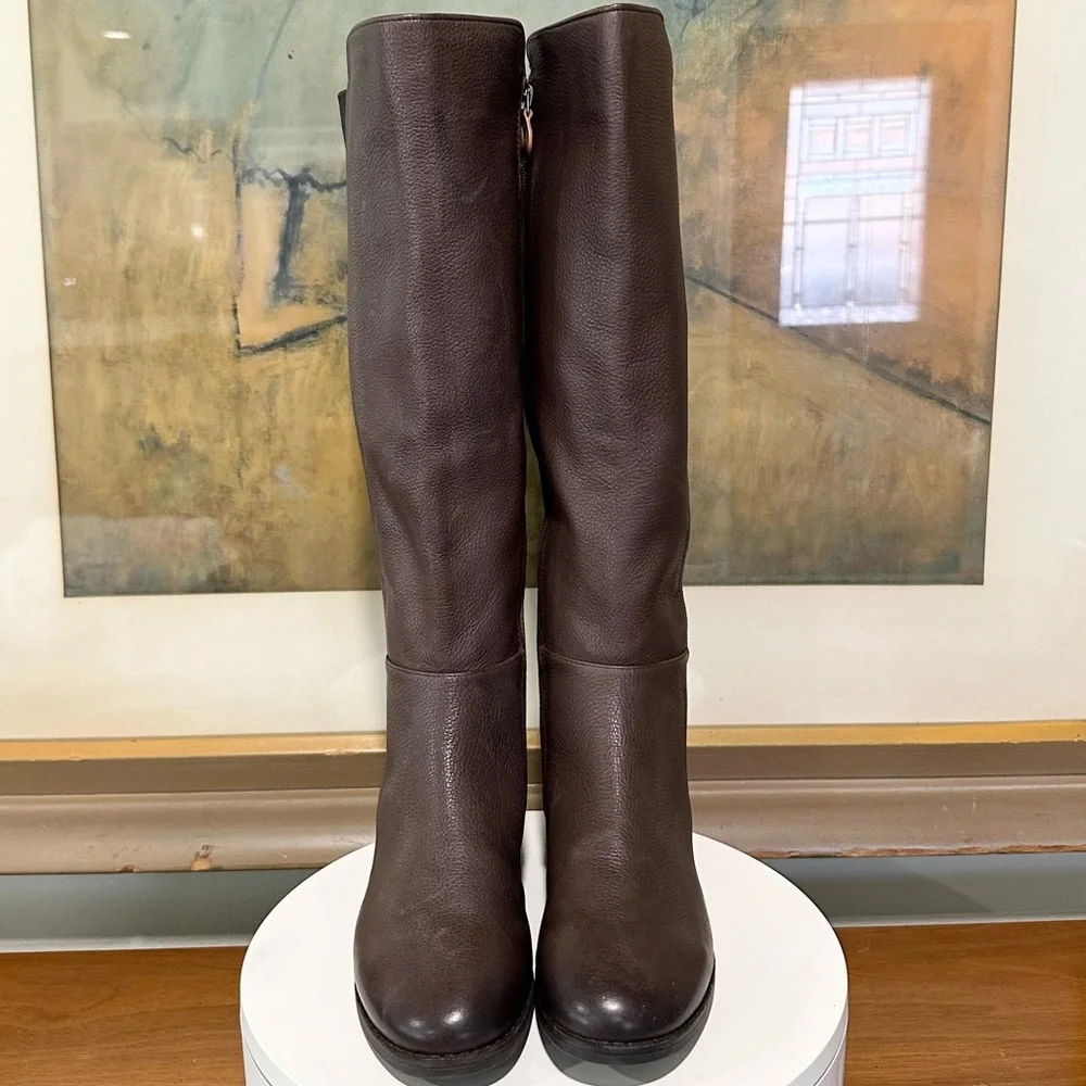 🌸GENTLE SOULS🌸 Emma 5050 Leather Elastic Tall Boots Size: 6M